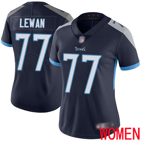 Tennessee Titans Limited Navy Blue Women Taylor Lewan Home Jersey NFL Football #77 Vapor Untouchable->women nfl jersey->Women Jersey